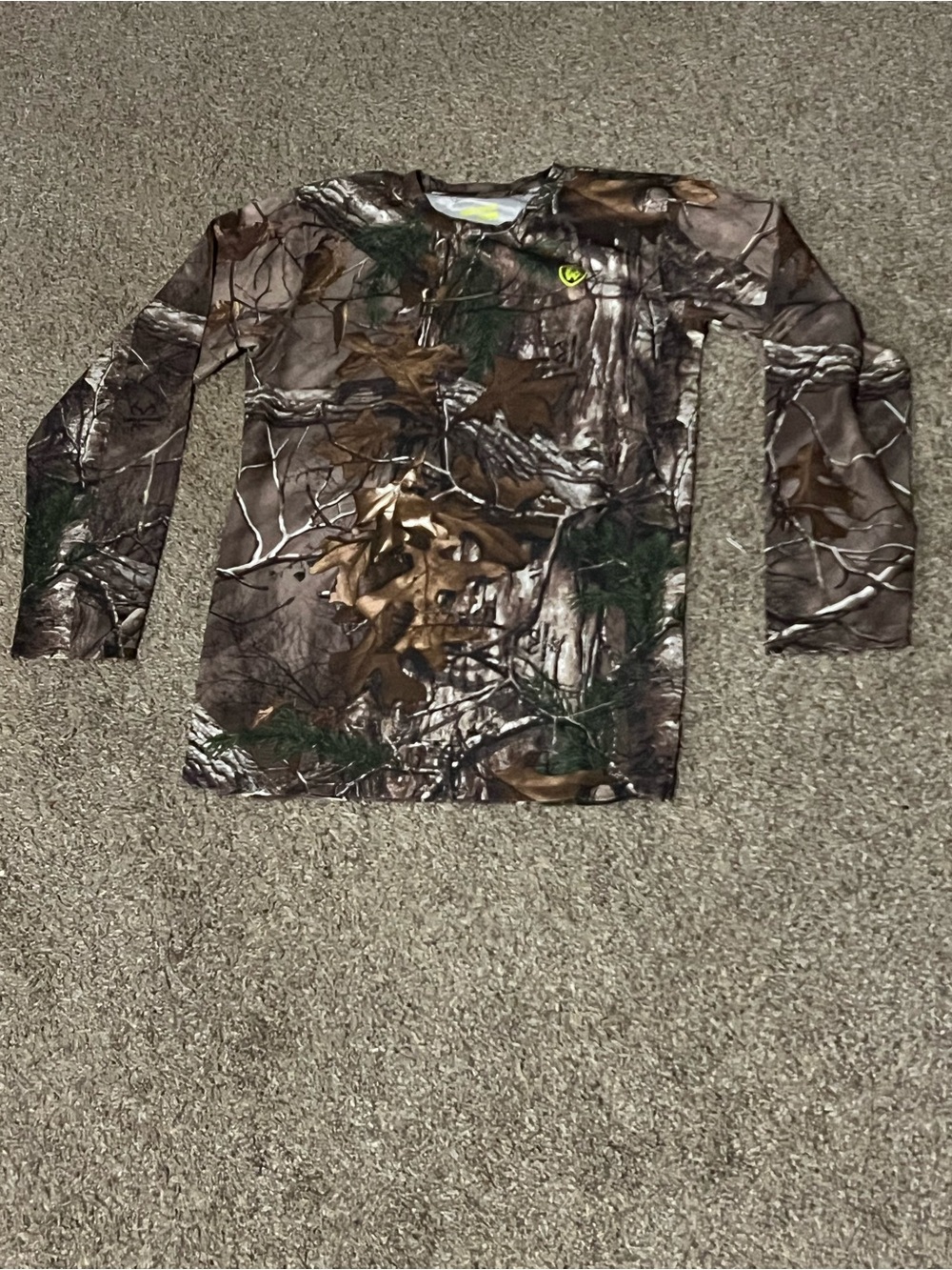 Camo Long Sleeve Tee - Brown & Green